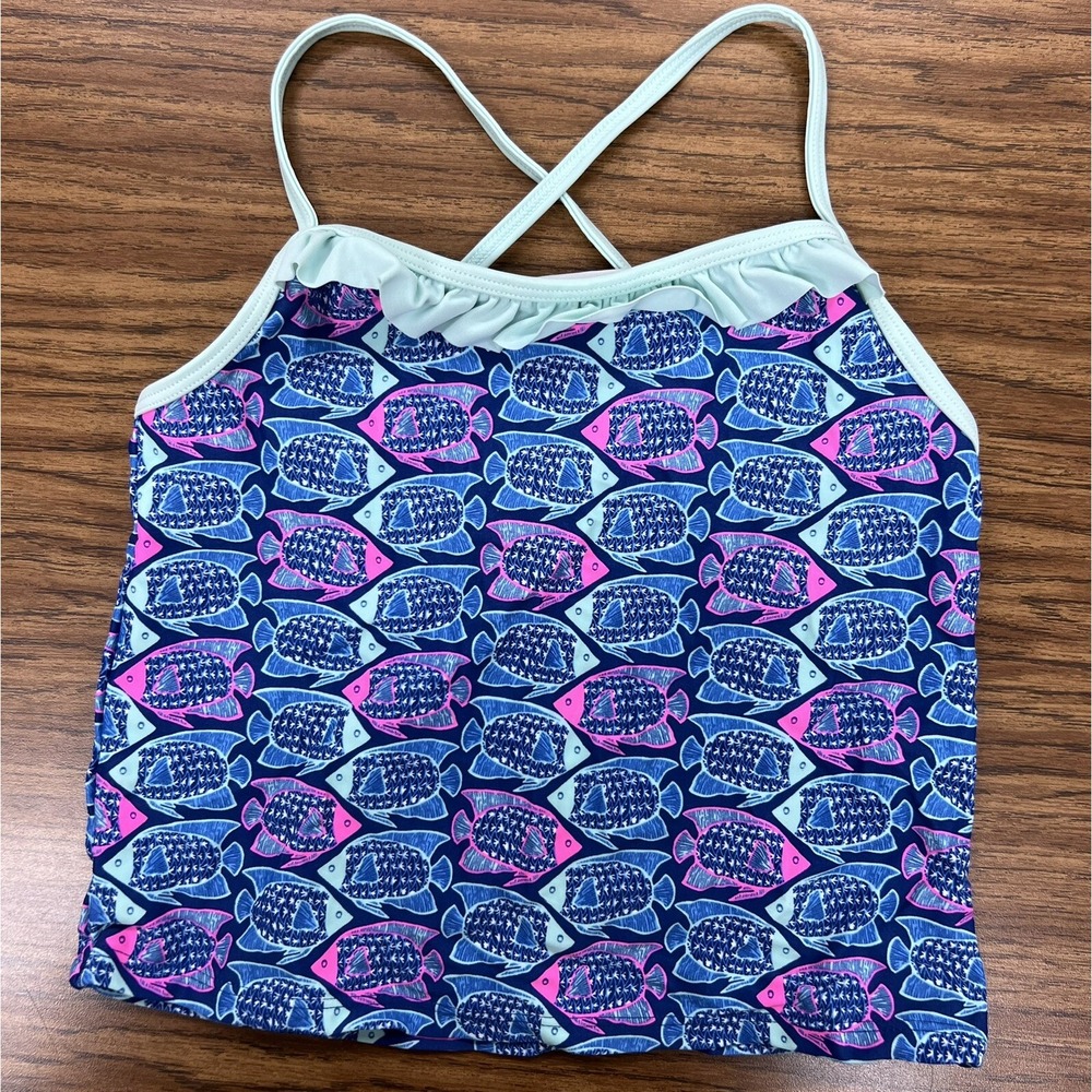 Girls Vineyard Vines Swim Tank Medium (10-12)